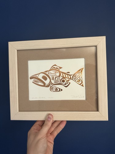 Bill reid haida salmon - bill, copper