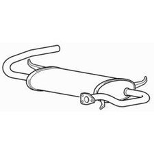 Rear Exhaust Silencer Back Box