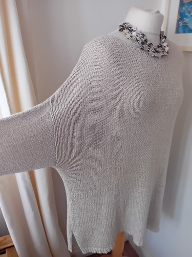 East cream oversized jumper
