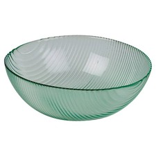 Ribbed Glass Salad Bowl 25cm