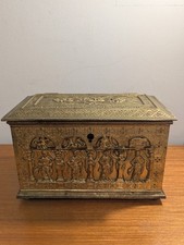 Large Gilt Bronze Casket Box
