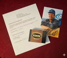 TITANIC COAL & SIGNED PHOTO Of