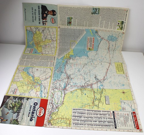 Esso road map - ontario, canada