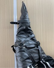 Faux Leather Single Armbinder Glove Over Shoulder Bondage Back Restraints BDSM