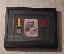 Framed replica medal Zulu war