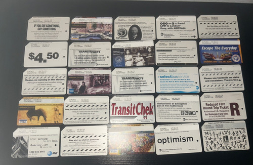 Vintage nyc subway metrocards - vintage,