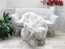 GREY BROWN CURLY WOOL