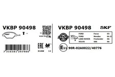 Brake pads VKBP 90498 SKF for LAND ROVER FREELANDER 2 FREELANDER 2 VAN