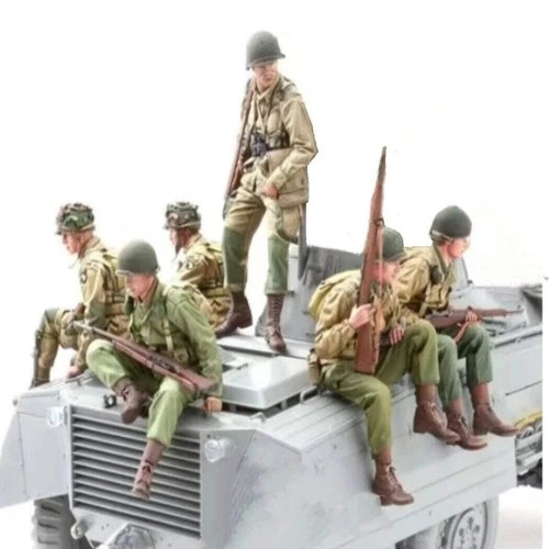 6pcs resin model kit us - 1/16,