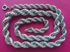 Vintage Heavy 33GRAMS  Graduated Rope 46 CM Chain ....
