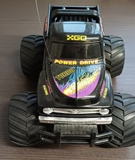 Vintage R/C Monster Truck with Remote Control - Go "Power Drive" - Tandy 1990