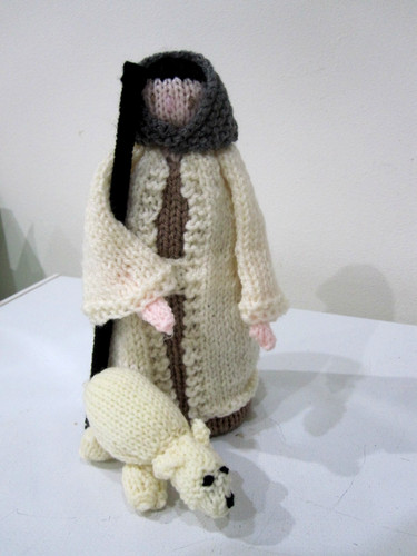 Nativity shepherd lamb - &,