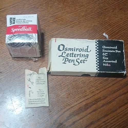 Vtg osmiroid lettering pen - osmiroid,