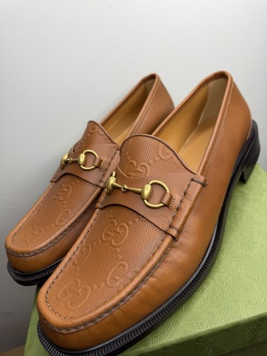 Gucci mens brown leather - brown,