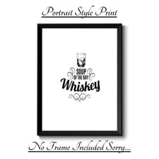 WHISKEY QUOTE  A4 PRINT
