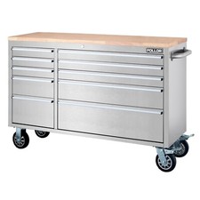 55" Inch Tool Box Chest Garage Cabinet Stainless Steel Silver