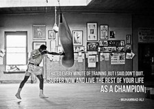 MUHAMMAD ALI MOTIVATION POSTER ART PRINT - A4 A3 A2 A1 SIZES