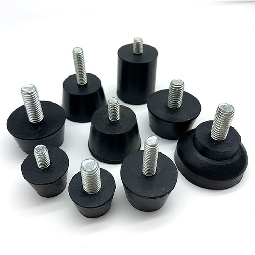 Rubber adjustable feet m8 - rubber,