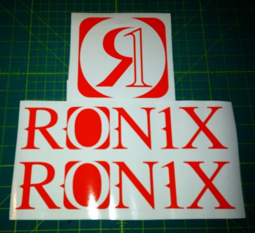 Ronix orange logo sticker - ronix,