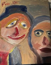 Characters Oil Painting signed