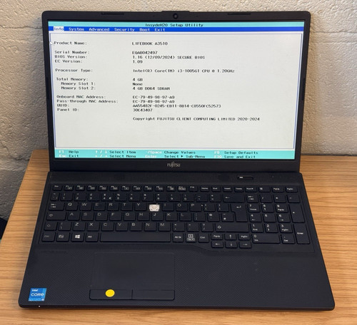 Fujitsu lifebook a3510 laptop - fujitsu,