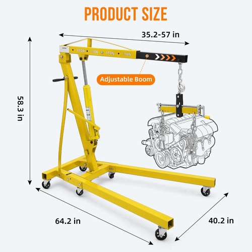 Hydraulic engine crane - crane, stand