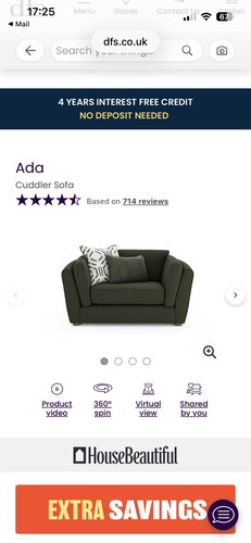 Dfs ada cuddle - ada, sofa/chair