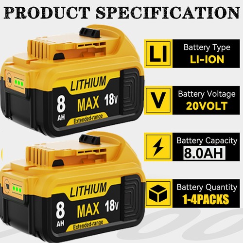 For dewalt 18v battery - 18v,