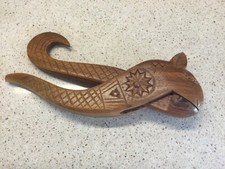A Fine Vintage Nut Cracker  ~ Carved Wooden Nut Cracker Asia, 19 cm