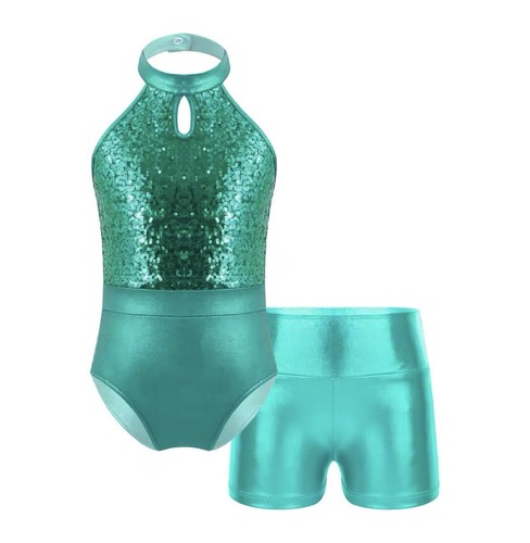 Gymnastic dance costume green - dance, costume.green