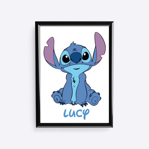Personalised stitch poster