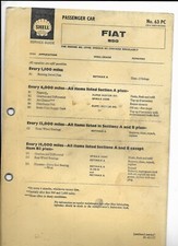 Shell Service Guide Passenger Car Fiat 850 No. 63 PC (3rd revision)