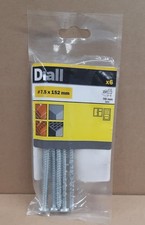 Diall Pan head Steel Concrete screw (Dia)7.5mm (L)152mm, Pack of 6