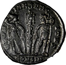 Constans Caesar Roman AE -