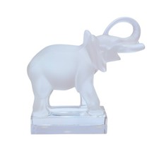Lalique Frosted Elephant On