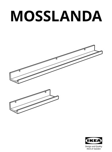 Ikea mosslanda picture ledge - mosslanda,