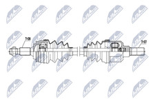 FRONT AXLE LEFT FITS CITROËN