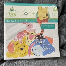 Disney baby  Winnie The Pooh And Friends Cot Bed Duvet Cover Bed Set