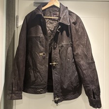 Vintage Fireman Clasp Leather