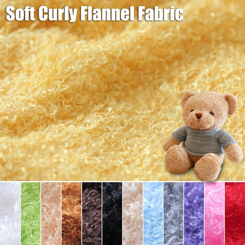 Curly teddy faux fur fabric - curly,