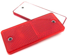 🚦 High-Quality 2x Red E-Approved Rectangular Reflectors for Trailers Caravans🚦