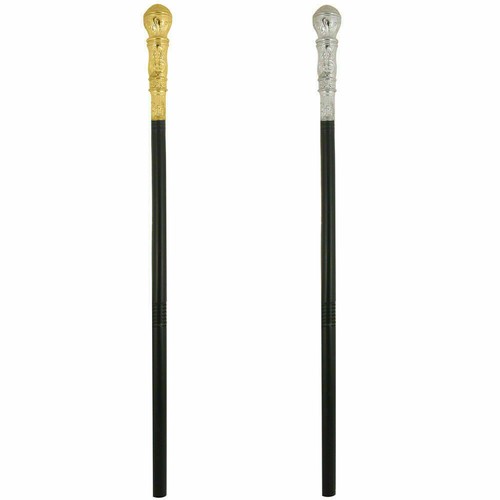 Pimp stick cane silver gold - stick,