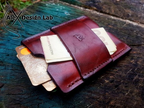 Leather card holder slim - card,