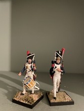 Toy Soldiers. French Imperial Guard x 2. Drummer and Guardsman . Historex