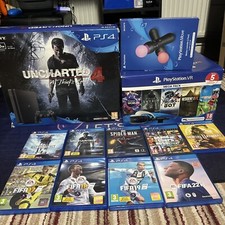 ?PS4 Slim -Console Boxed +  VR  Set Boxed + 2 Move ? Boxed + 9 Games All in GC