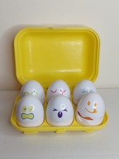 Tomy Hide & Squeek Eggs Vintage 1993 Toy Shape Sorter Box Children's Activity