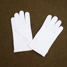 White cotton gloves for - white,