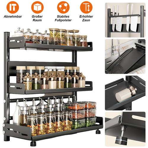 Tier kitchen spice rack - kitchen,