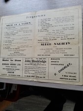 VARIETY THEATRE PROGRAMME 1949,ASHTON THEATRE ROYAL,JOE CROSBIE,
