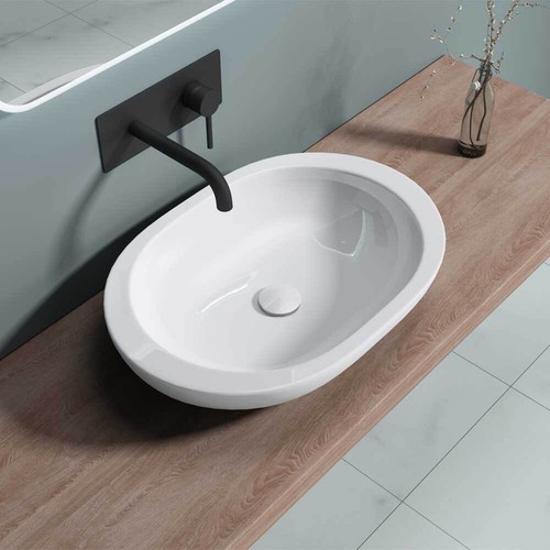 Bathroom large oval ceramic - oval,